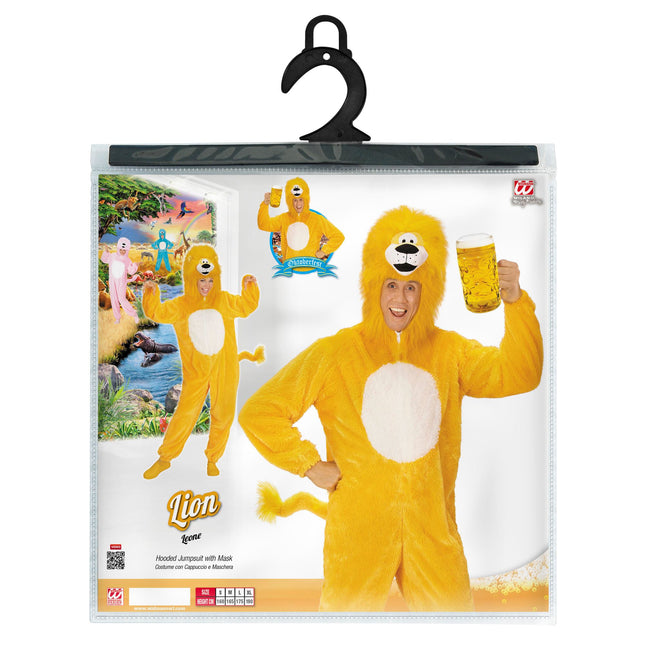 LEONE GIALLO PLUSHE, XL 190CM