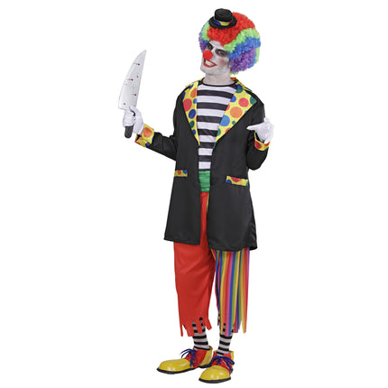 Abito da clown uomo 5 pezzi