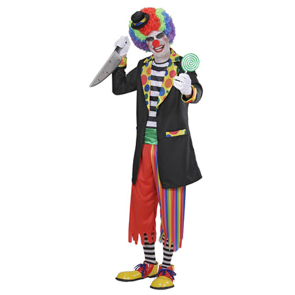 Abito da clown uomo 5 pezzi