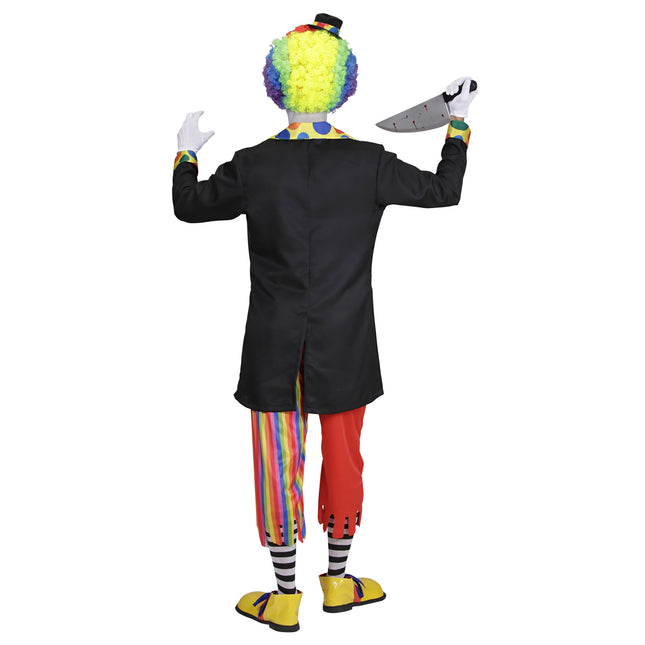 Abito da clown uomo 5 pezzi
