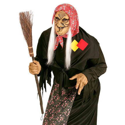 Scopa della strega marrone 90 cm