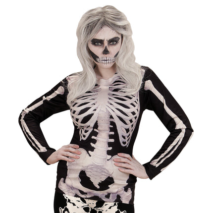 T-SHIRT MANICA LUNGA DONNA SCHELETRO