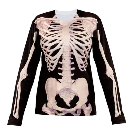 T-SHIRT MANICA LUNGA DONNA SCHELETRO