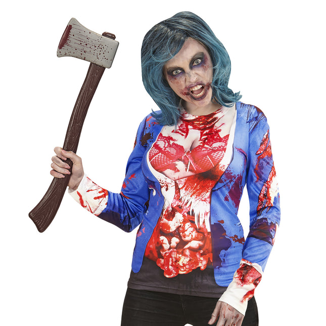 T-SHIRT MANICHE LUNGHE ZOMBIE DONNA L/XL