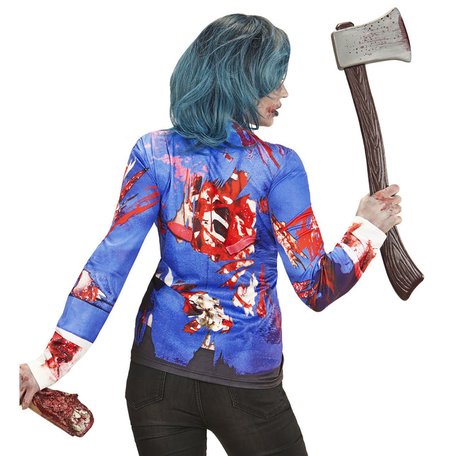 T-SHIRT MANICHE LUNGHE ZOMBIE DONNA L/XL