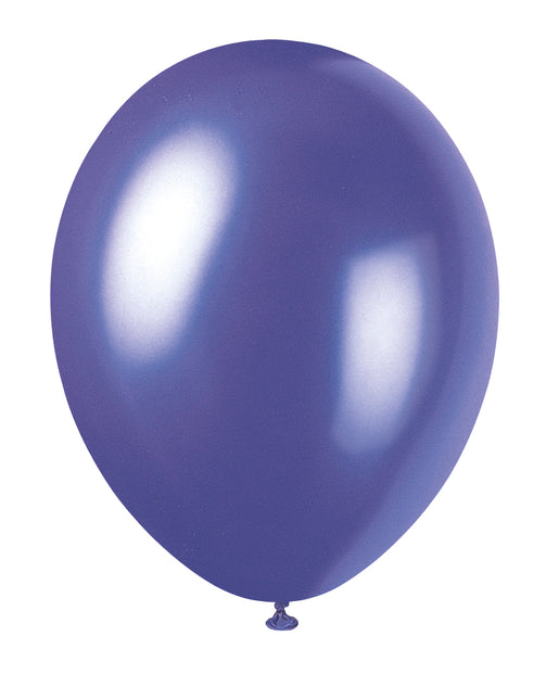 12" Palloncini perlati premium, 8ct - Viola elettrico