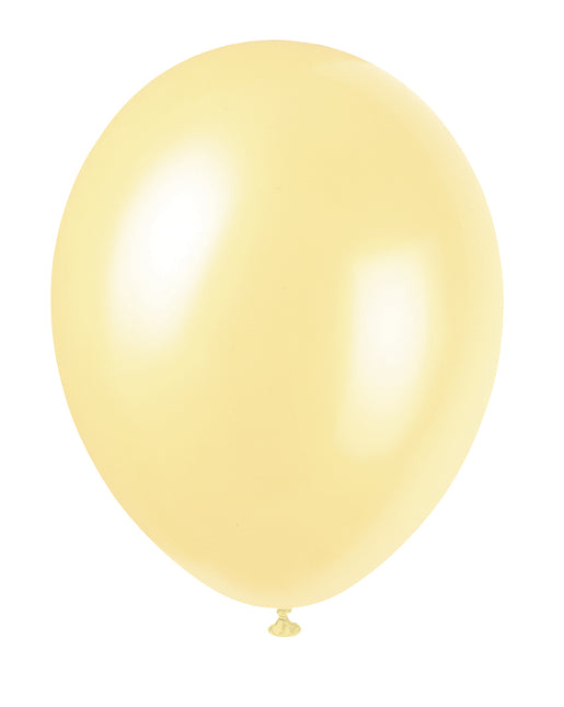 12" Palloncini perlati Premium, 8ct - Avorio