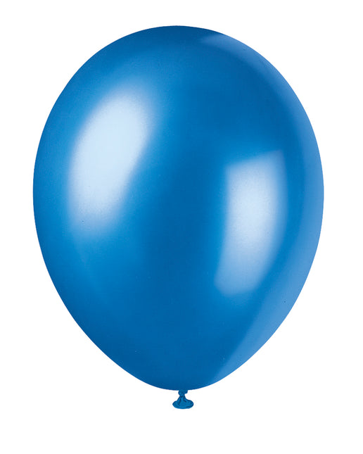 12" Palloncini perlati premium, 8ct - Blu cosmico