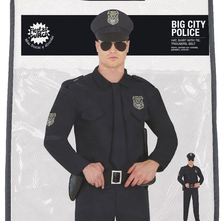 Costume da poliziotto uomo nero
