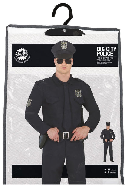 Costume da poliziotto uomo nero