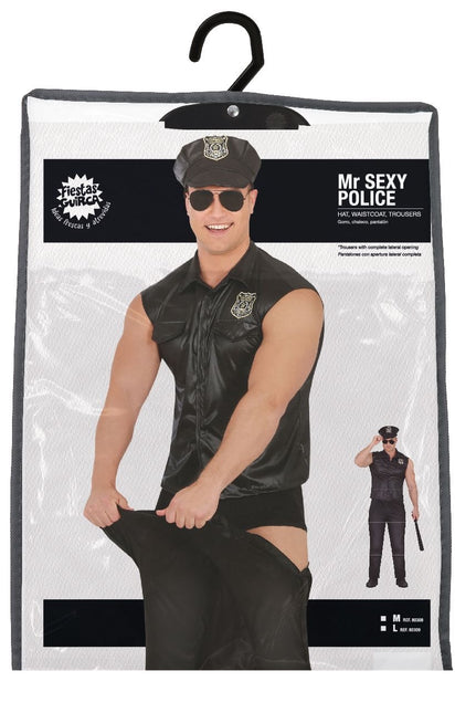 Costume da poliziotto uomo nero sexy