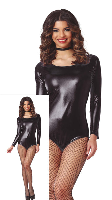 Leggingsuit Nero Donna Metallizzato