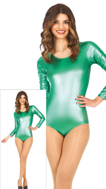 Body Verde Donna Metallizzato