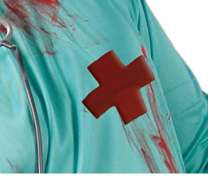 Costume Halloween da zombie uomo chirurgo