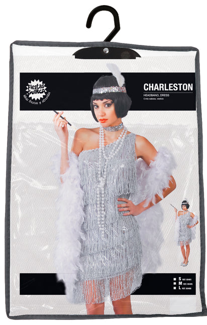 Abito Charleston Argento Donna