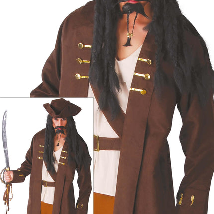Costume da pirata marrone