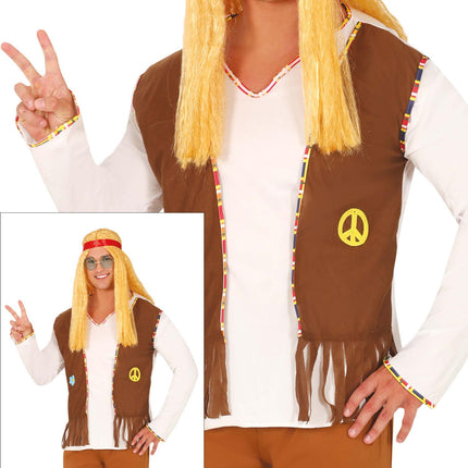 Costume Hippie Marrone