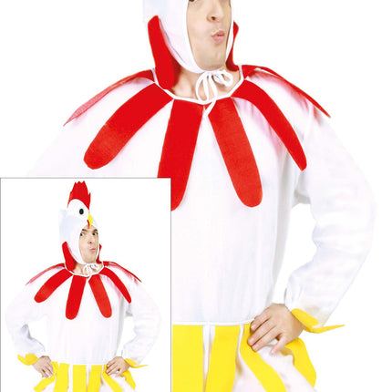 Tuta di pollo bianca