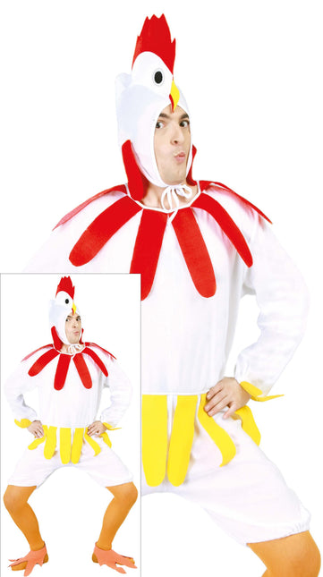 Tuta di pollo bianca