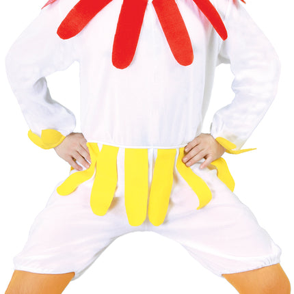 Tuta di pollo bianca