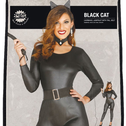 Costume da gatto da donna nero