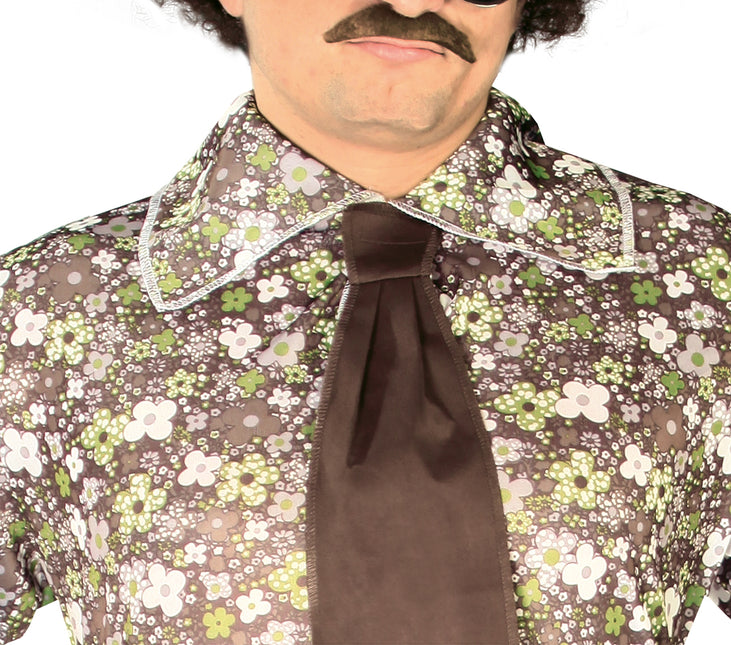 Costume Disco 70S Uomo Marrone