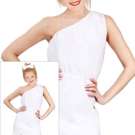 Costume da Cavernicolo Donna Bianco