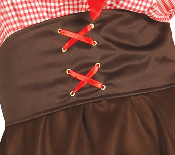 Abito da cowgirl marrone da donna