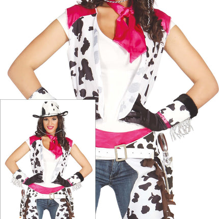 Costume da cowgirl rosa