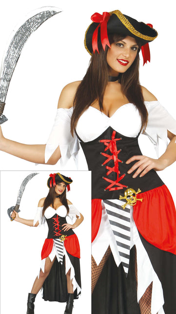Piratesuit Donna Rosso Deluxe