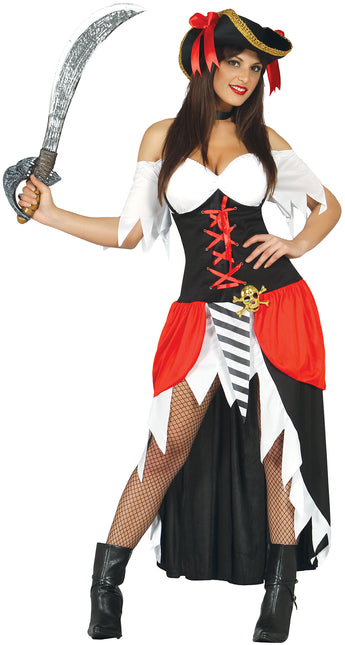 Piratesuit Donna Rosso Deluxe