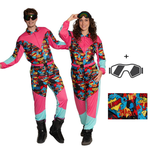80's Skipak met Bril Comic – Unisex van Partychimp koop je bij Partywinkel