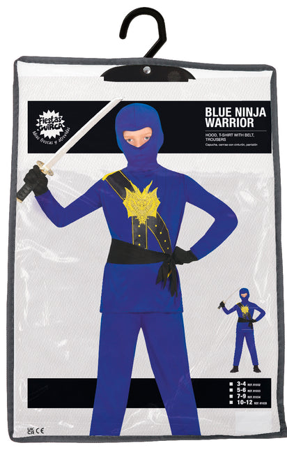 Costume da Ninja Bambino Blu