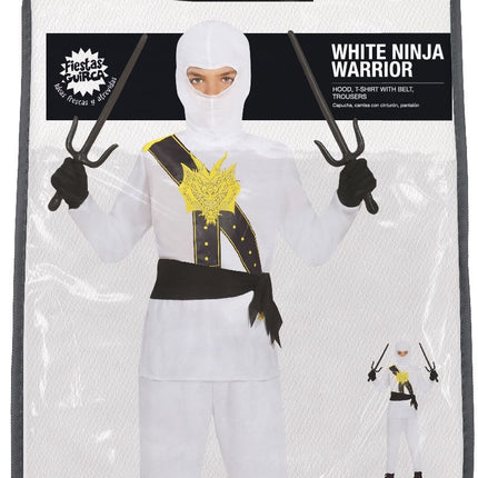 Costume da Ninja Ragazzo Bianco