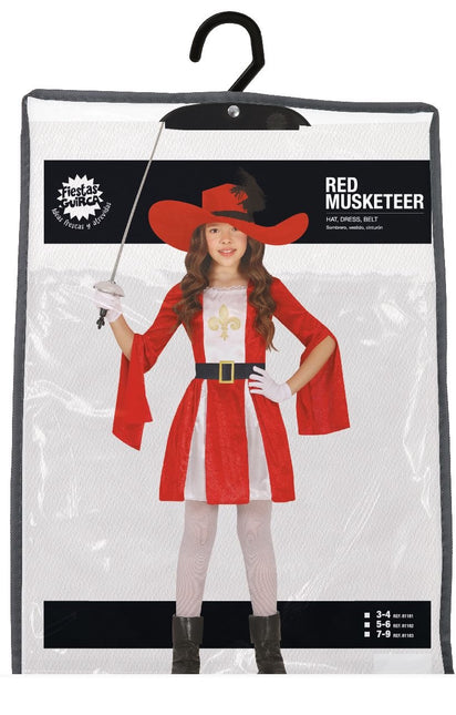 Costume da ragazza moschettiere
