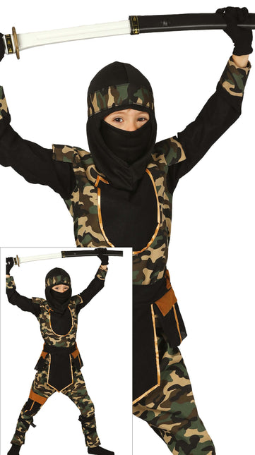 Tuta Ninja bambino mimetica