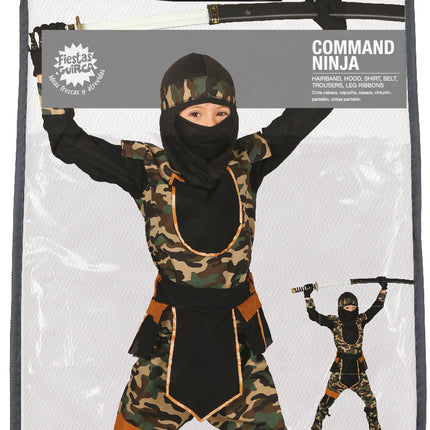 Tuta Ninja bambino mimetica