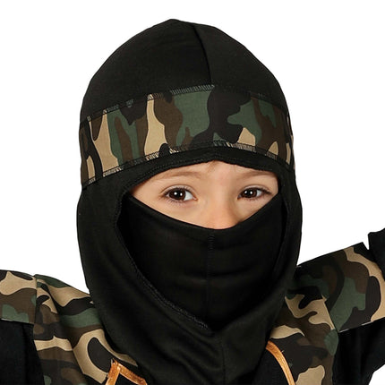 Tuta Ninja bambino mimetica