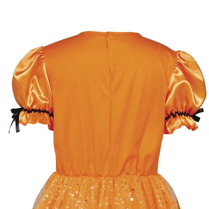 Abito da Halloween arancione da strega per bambina