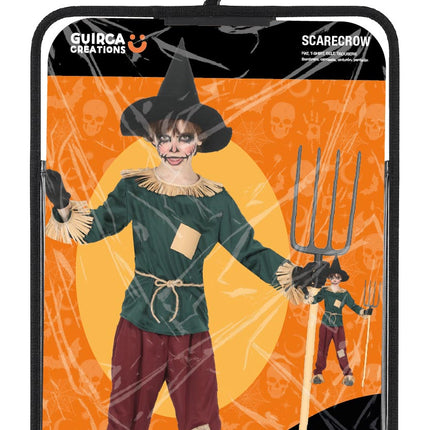 Costume di Halloween colorato da spaventapasseri per bambini