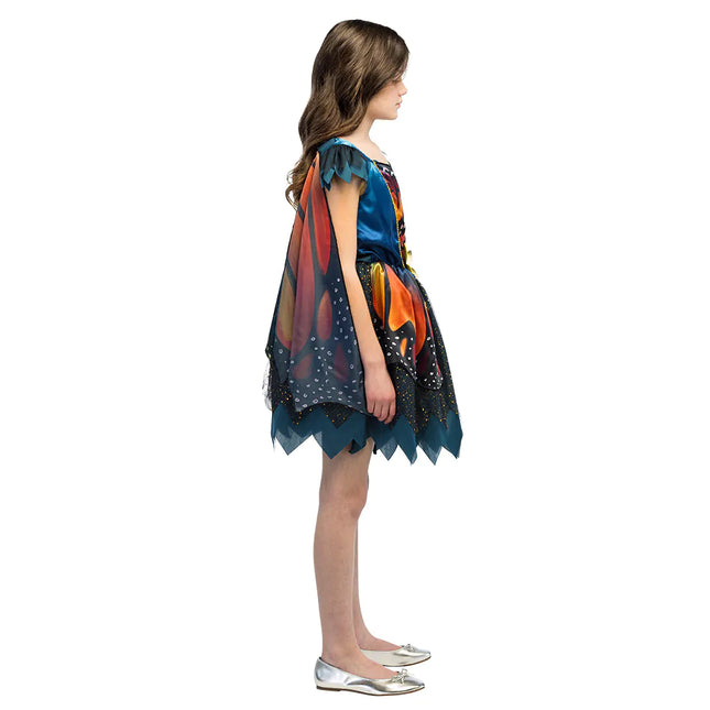 Vestito a farfalla Nero Arancione Ragazza