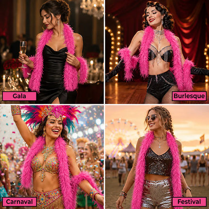 Boa Flair 60 g rosa neon (180 cm)