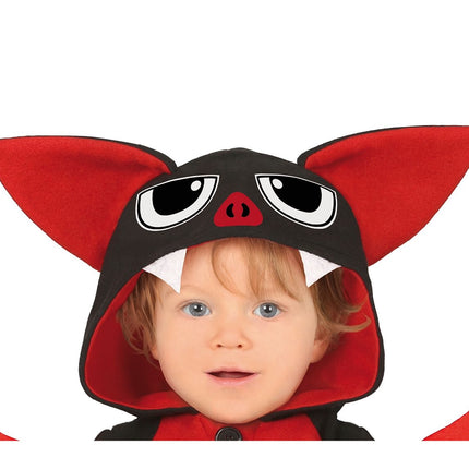 Costume da pipistrello per bambino rosso