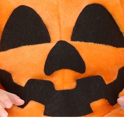 Costume di Halloween da zucca per bambino nero arancione