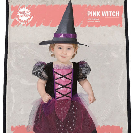 Costume da strega rosa per Halloween