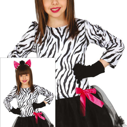 Abito zebrato bambina