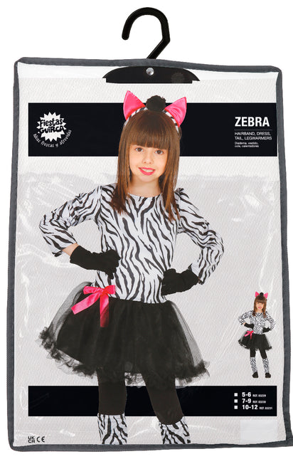 Abito zebrato bambina