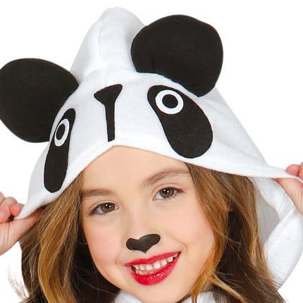 Ragazza con tuta da panda