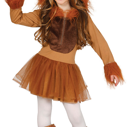 Vestito da leone per bambina