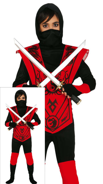 Tuta Ninja Bambino Rosso
